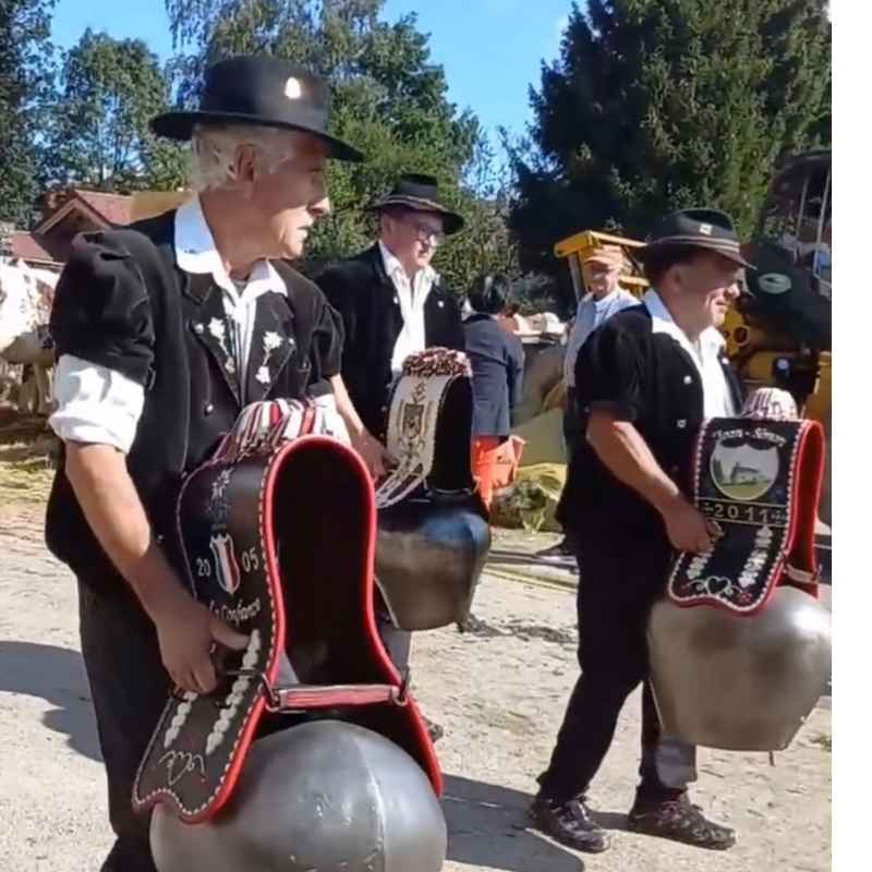 sonneurs de cloches lors d'un comice
